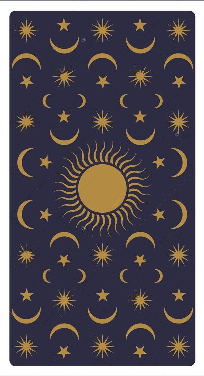 Reverso de una carta de Tarot