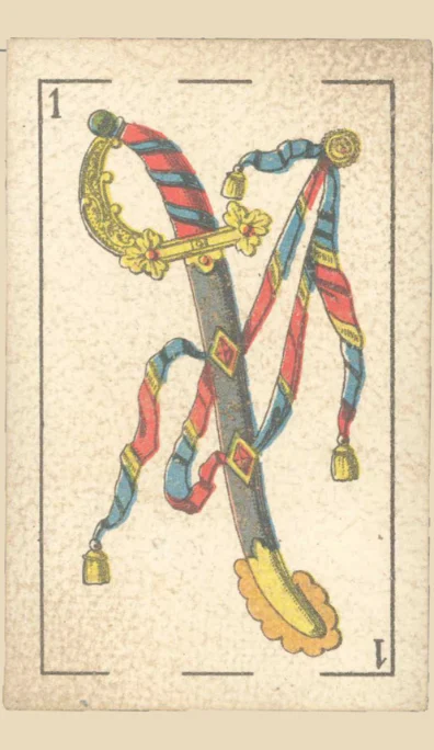 As de Espadas – Tarot gitano (baraja española de Fournier)