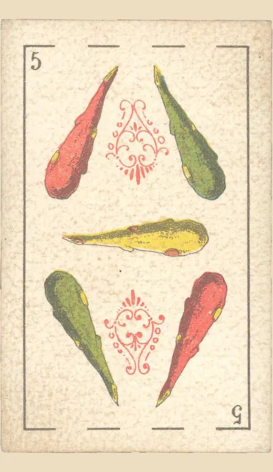 Cinco de Bastos – Tarot gitano (baraja española de Fournier)