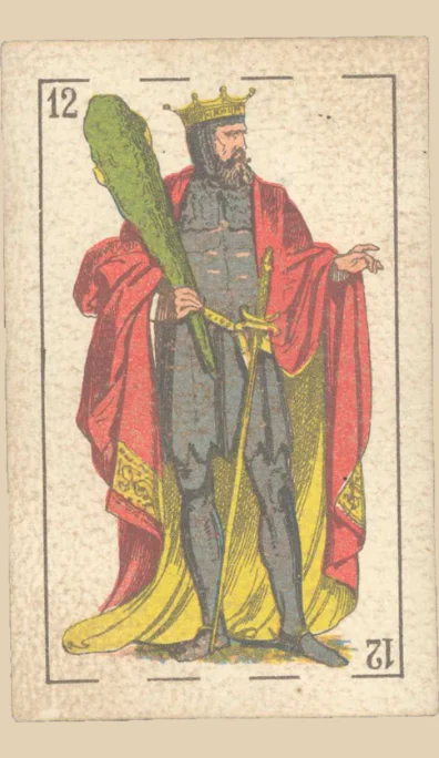 Rey de Bastos – Tarot gitano (baraja española de Fournier)