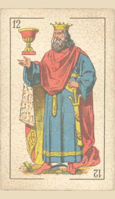 Rey de Copas – Tarot gitano (baraja española de Fournier)