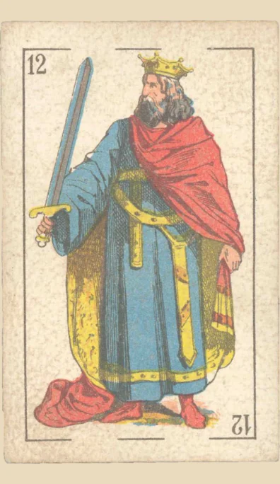 Rey de Espadas – Tarot gitano (baraja española de Fournier)
