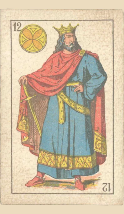 Rey de Oros – Tarot gitano (baraja española de Fournier)