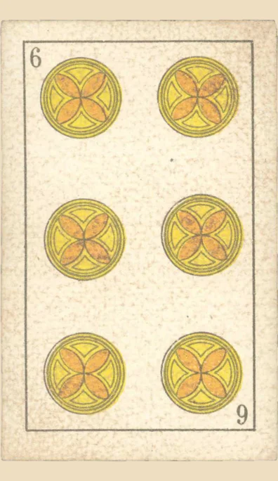 Seis de Oros – Tarot gitano (baraja española de Fournier)