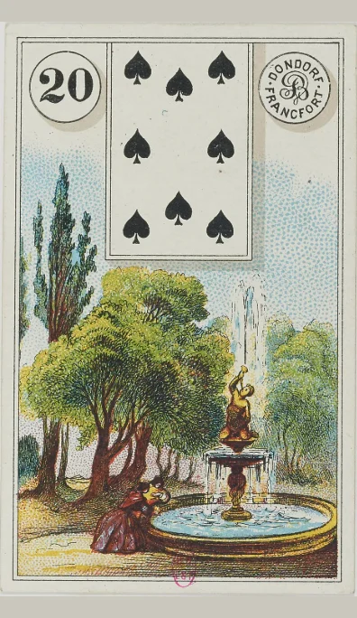 Carta 20 El Jardín del Lenormand antiguo de Dondorf