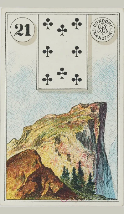 Carta 21 La Montaña del Lenormand antiguo de Dondorf