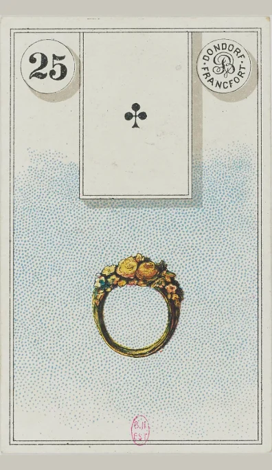 Carta 25 El Anillo del Lenormand antiguo de Dondorf