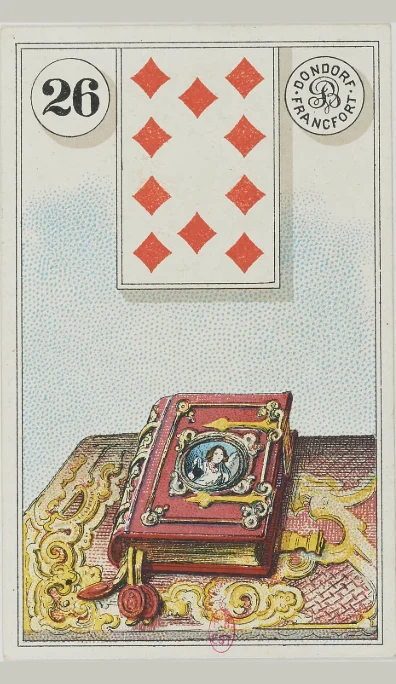 Carta 26 El Libro del Lenormand antiguo de Dondorf