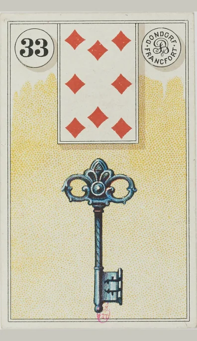 Carta 33 La Llave del Lenormand antiguo de Dondorf