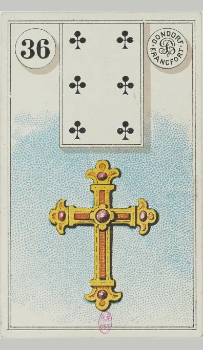 Carta 36 La Cruz del Lenormand antiguo de Dondorf