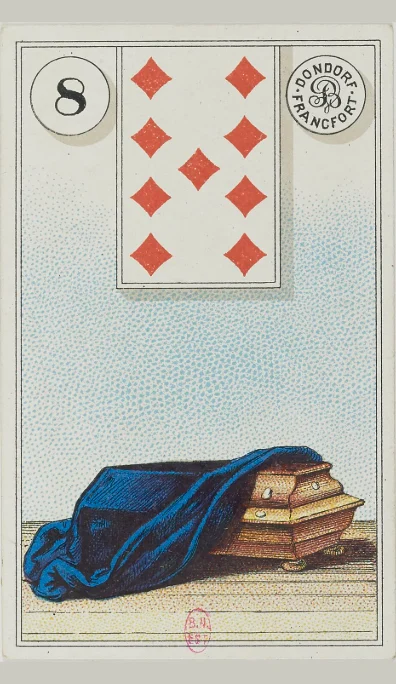 Carta 8 El Ataúd del Lenormand antiguo de Dondorf