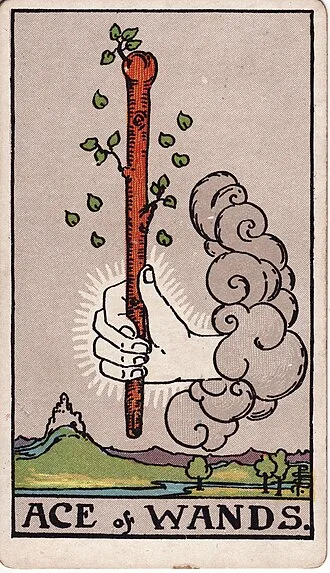 Carta del tarot As de Bastos