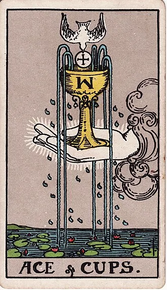 Carta del tarot As de Copas