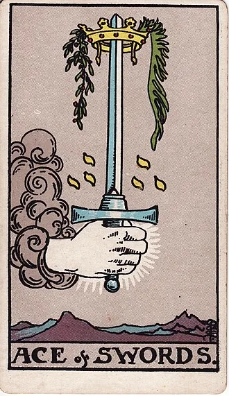 Carta del tarot As de Espadas