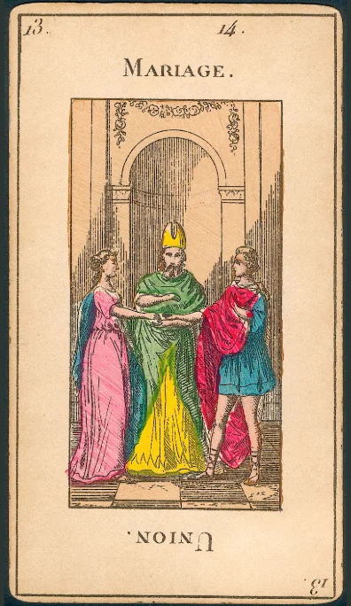 El Gran Sacerdote (El Matrimonio) – Tarot egipcio de Etteilla