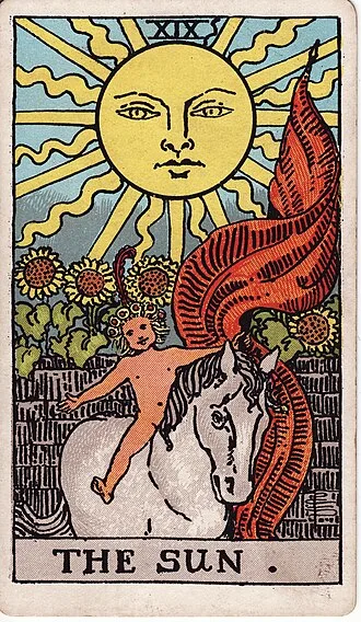 El Sol del tarot Rider-Waite