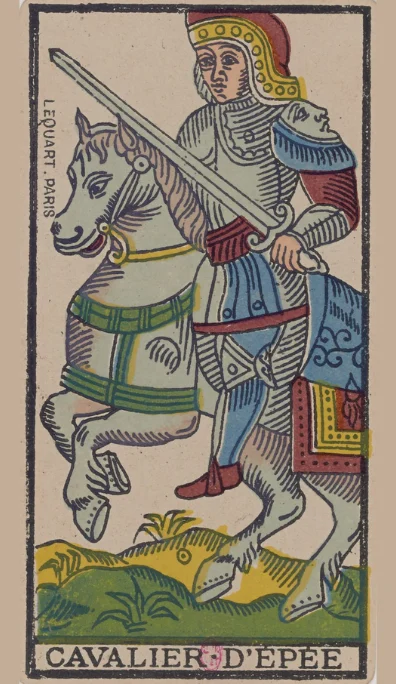 Caballero de Espadas – Tarot de Marsella de Lequart