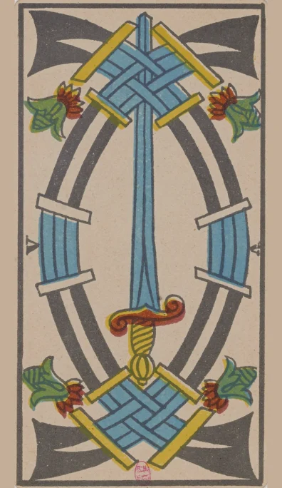 Cinco de Espadas – Tarot de Marsella de Lequart