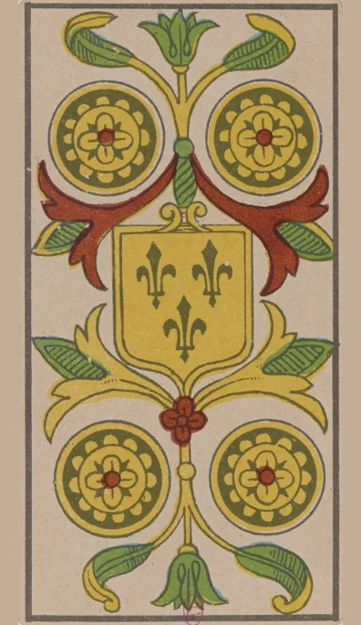 Cuatro de Oros – Tarot de Marsella de Lequart