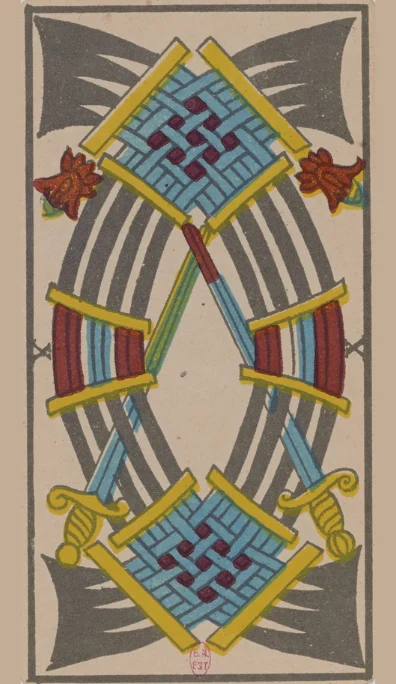 Diez de Espadas – Tarot de Marsella de Lequart