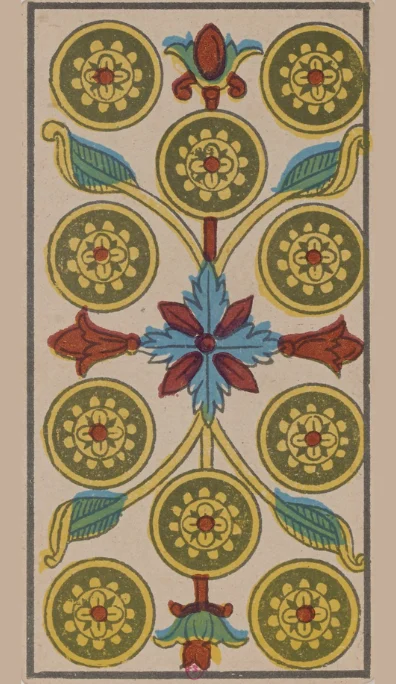 Diez de Oros – Tarot de Marsella de Lequart