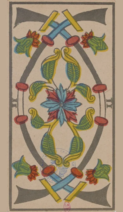 Dos de Espadas – Tarot de Marsella de Lequart