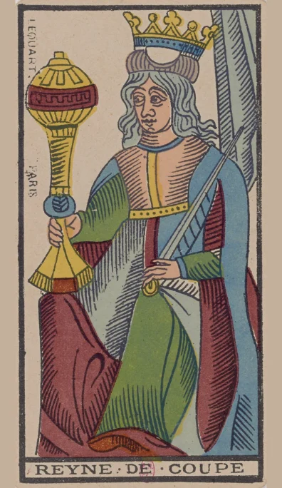 Reina de Copas – Tarot de Marsella de Lequart