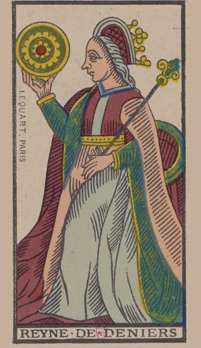 Reina de Oros – Tarot de Marsella de Lequart