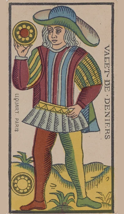 Sota de Oros – Tarot de Marsella de Lequart