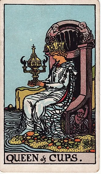 Carta del tarot Reina de Copas