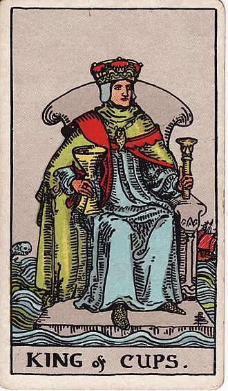 Carta del tarot Rey de Copas
