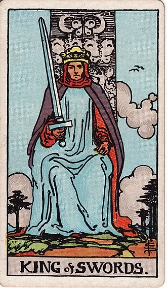 Carta del tarot Rey de Espadas