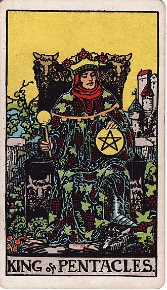 Carta del tarot Rey de Oros