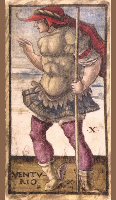 Venturio, triunfo X del tarot Sola Busca
