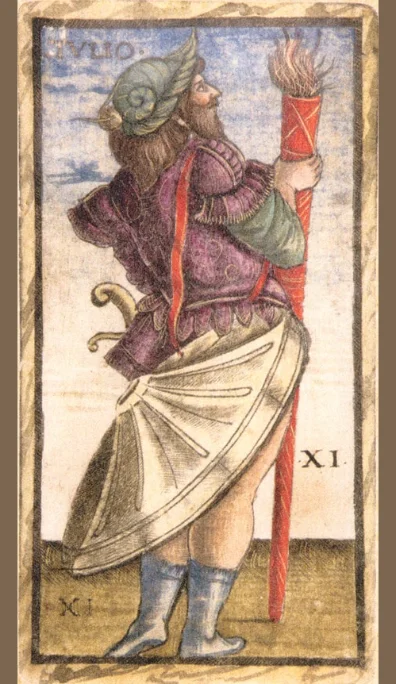 Tulio, triunfo XI del tarot Sola Busca