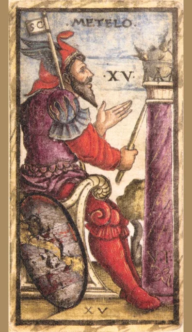 Metelo, triunfo XV del tarot Sola Busca