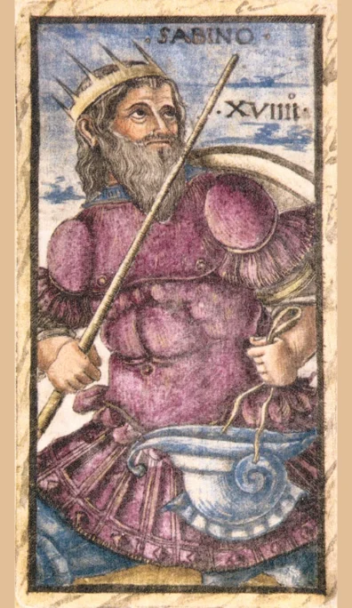 Sabino, triunfo XVIIII del tarot Sola Busca