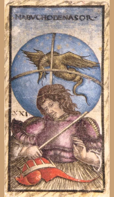 Nabuchodenasor, triunfo XXI del tarot Sola Busca