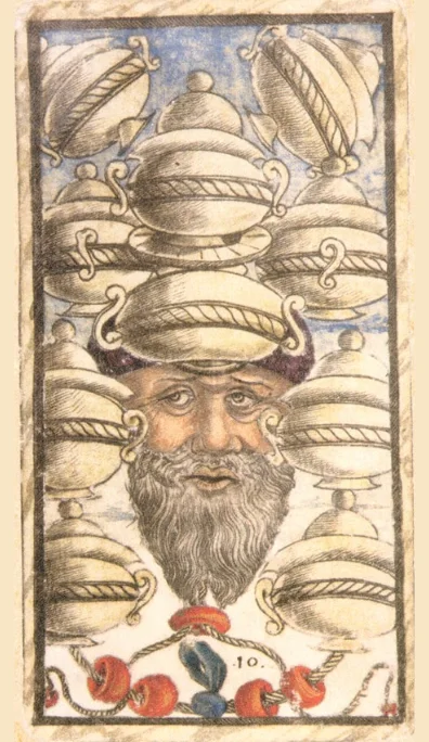 Diez de Copas – Tarot Sola Busca