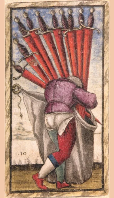 Diez de Espadas – Tarot Sola Busca