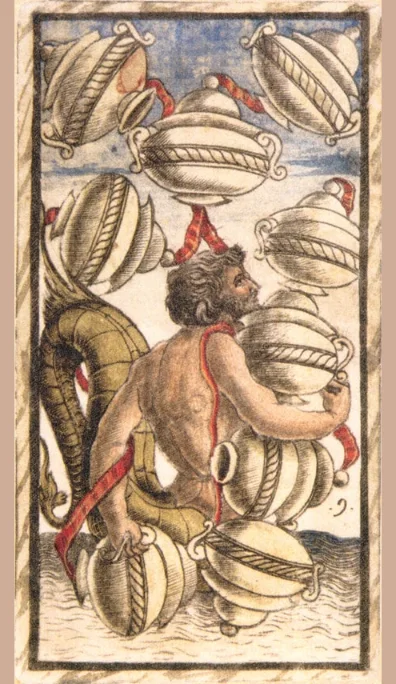 Nueve de Copas – Tarot Sola Busca