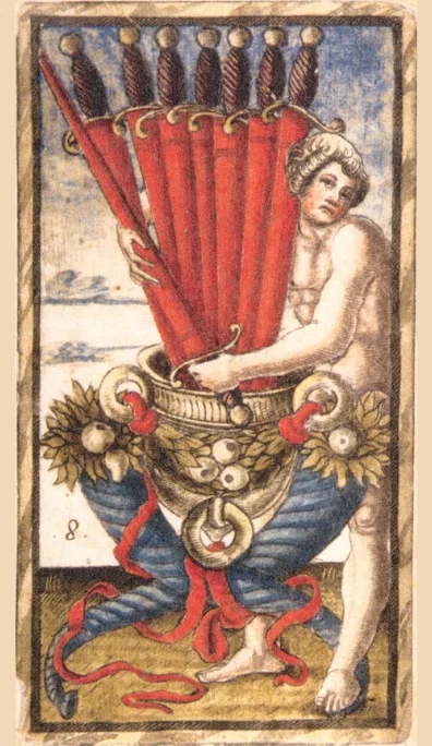 Ocho de Espadas – Tarot Sola Busca