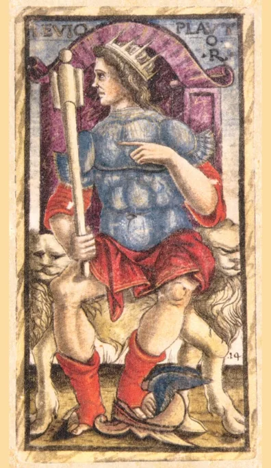 Rey de Bastos – Tarot Sola Busca