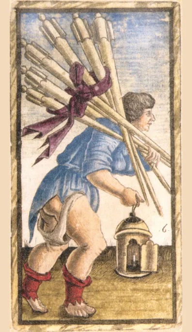 Seis de Bastos – Tarot Sola Busca