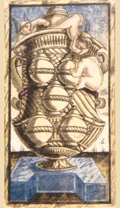 Seis de Copas – Tarot Sola Busca