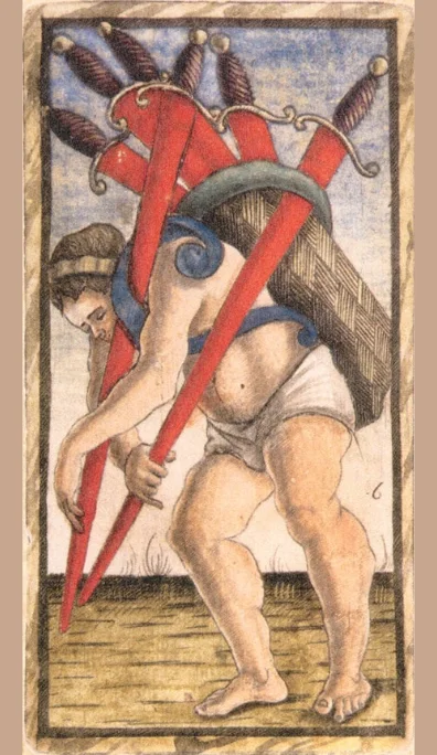 Seis de Espadas – Tarot Sola Busca