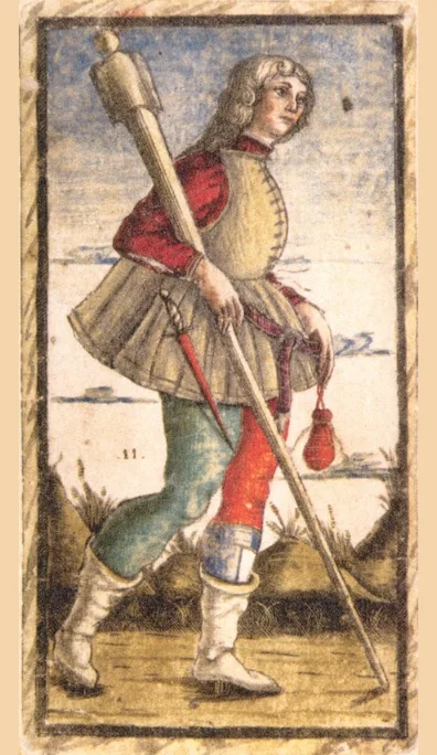 Sota de Bastos – Tarot Sola Busca