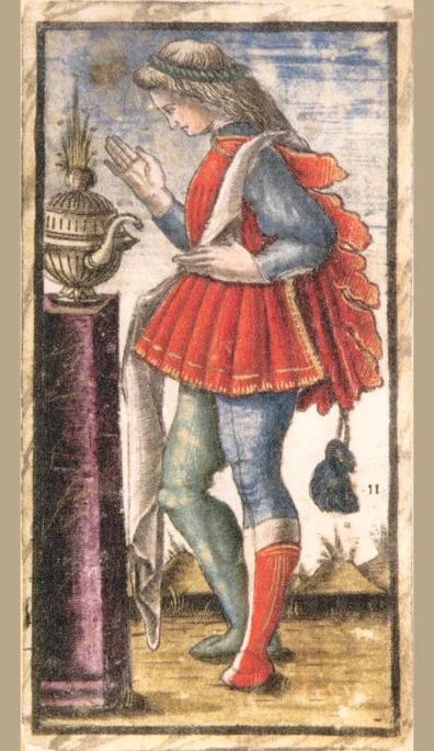 Sota de Copas – Tarot Sola Busca