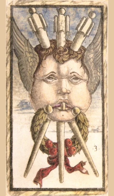 Tres de Bastos – Tarot Sola Busca
