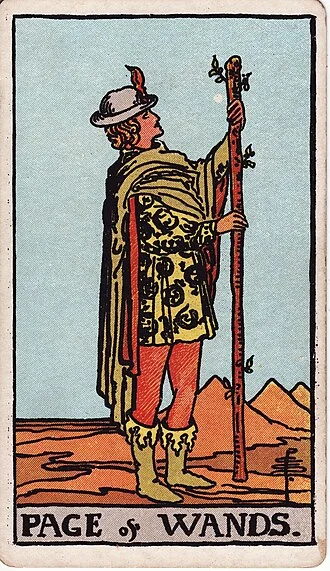 Carta del tarot Sota de Bastos